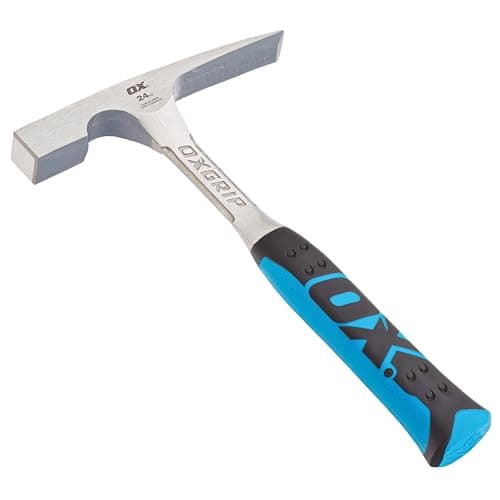 Image of OX 24Oz Pro 1-Piece Steel Non-Slip Brick Hammer OX-P082424