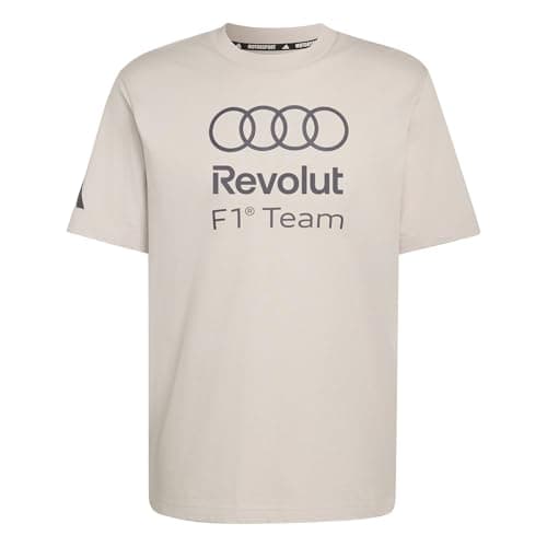 Image of adidas Men's Audi Formula ONE Team DNA Graphic TEE, Chalk Pearl, 3XL