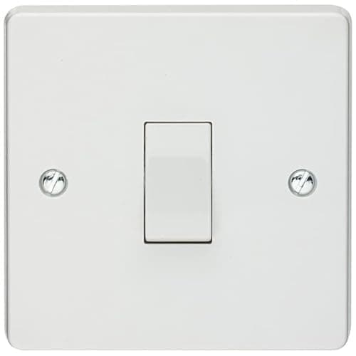Image of CRABTREE 4170 1 Gang 2 Way Single Plate Light Switch 10a White