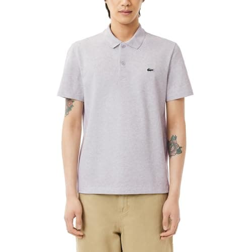 Image of Lacoste Mens Sports Polo Shirt Light Grey S