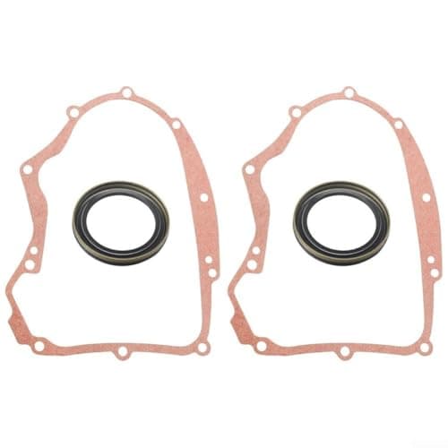 Image of Two Crankcase Gaskets and Two Oil Seals Kit Compatible with Small Gas Engines 591911 273488 690945 697227