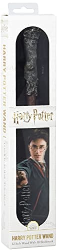 Image of The Noble Collection Harry Potter Toy Wand 12 inch (30 cm) PVC Harry Potter Wand With Prismatic Bookmark - Officially Licensed Harry Potter Film Toy Wand., NN6312
