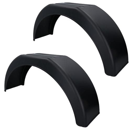 Image of AB Tools 14 Inch Plastic Trailer Mudguard Wheel Arch Wing Fender 790 x 220 x 370mm 2pc