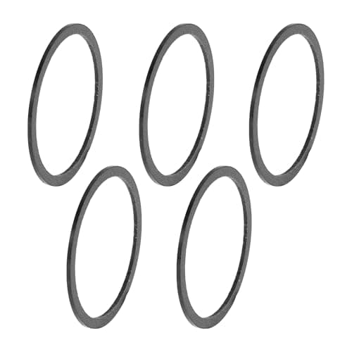 Image of HEROFFIX Bicycle Headset Spacers 1mm Bike Handlebar Stem Spacers 31.8mm 1-1/4" Carbon Fiber Gloss Black Carbon Fiber 5 Pcs