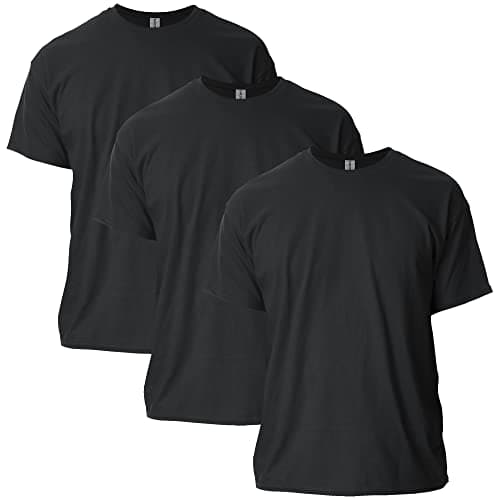 Image of Gildan Unisex's Ultra Cotton T-Shirt, Style G2000, Multipack, Black (2-Pack), M (Pack of 2)