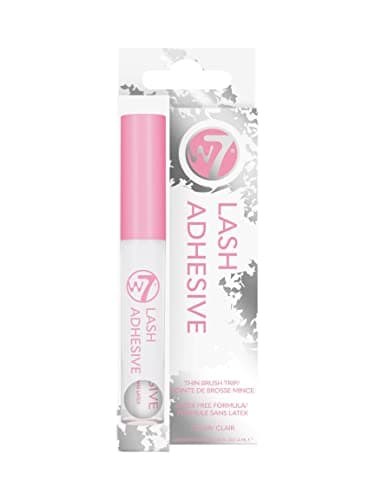 Image of W7 Clear Lash Adhesive - Extra Fine Brush Tip Applicator - Strong Fast Drying False Eyelash Glue