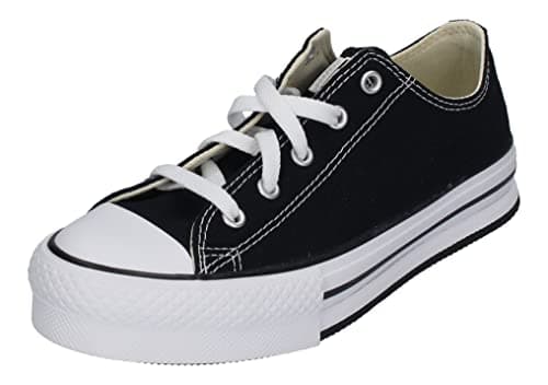 Image of Converse Chuck Taylor All Star Lift Platform Sneaker Nero Da Bambino 372861C