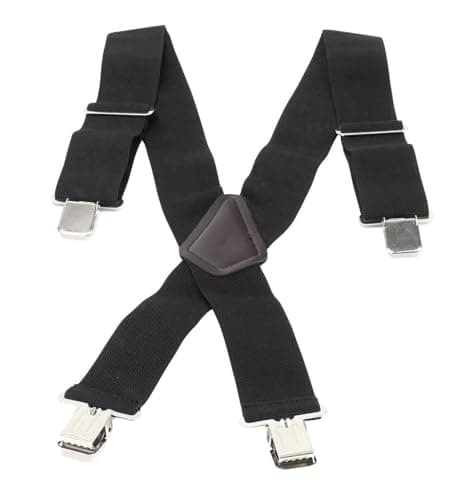 Image of BIKE IT Heavy Duty Motorcycle Rider Braces Elasticated Motorbike Trouser Braces (Black)