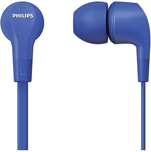 Image of Philips Audio In-Ear Headphones E1105BL/00 With In-Line Remote Control (8.6-Mm Neodymium Drivers, Powerful Bass, Clear Sound, Comfortable Fit) Blue