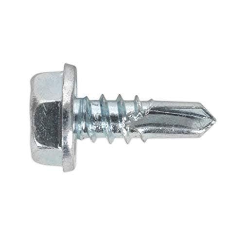 Image of Sealey Sdhx4813 Self Drilling Screw 4.8 X 13Mm Hex Head Zinc Din 7504K 100Pc