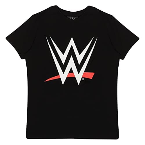 Image of WWE Logo T-Shirt, Kids, 3-15 Years, Black, Official Merchandise