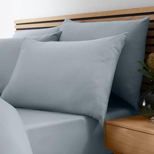 Image of Catherine Lansfield So Soft Non-Iron Single Fitted Sheet Slate Grey
