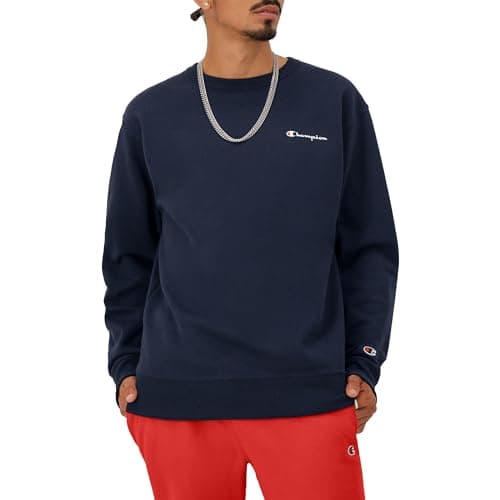Image of Champion Men's Powerblend Sweatshirt, Navy, L UK