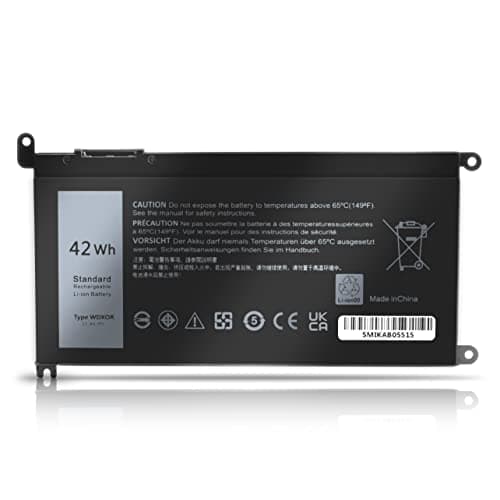 Image of VUOHOEG 42Whr WDX0R Battery Compatible with Dell Inspiron 13 5378 5368 7368 7378 15 5567 5565 5568 5578 7560 7570 7579 7569 P58F 17 5765 5767 3CRH3 T2JX4 FC92N CYMGM Laptop Battery 11.4V