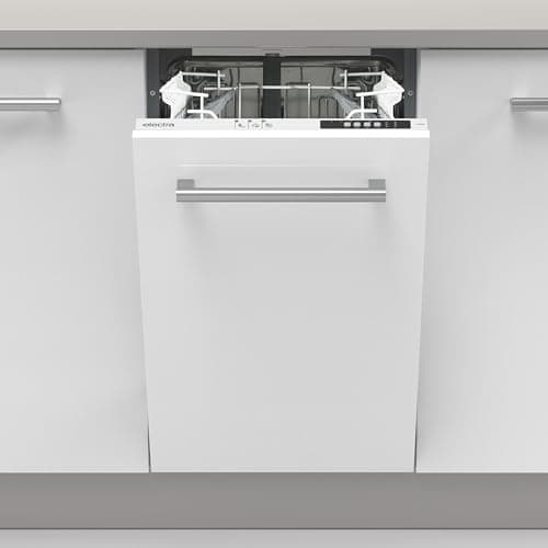 Image of Electra Fully Integrated Slimline Dishwasher - White Control Panel with Fixed Door Fixing Kit - E Rated