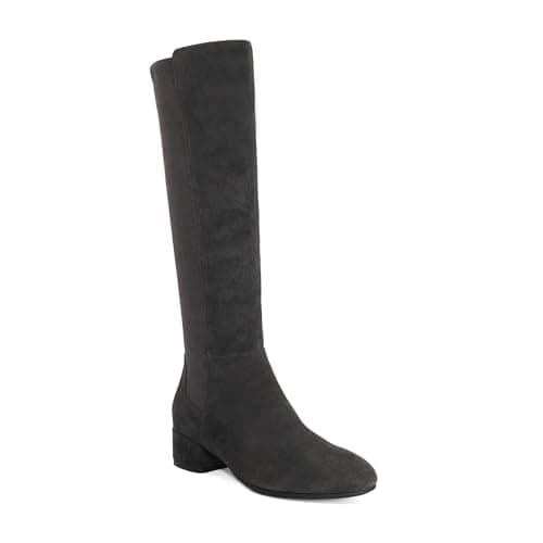 Image of Dune London Ladies TAYLA Stretch Knee-High Boots Size UK 5 Suede Knee High Boots