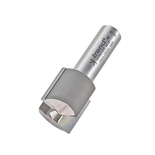 Image of Trend Professional Straight Two Flute Router Cutter, 1/2 Inch Shank, 25mm Cut Diameter, 25mm Cut Length, Tungsten Carbide Tipped, 4/70X1/2TC