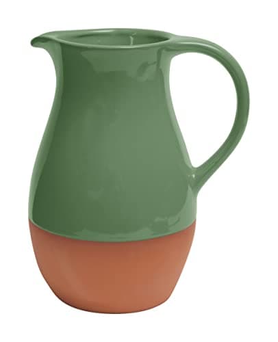 Image of Dexam Sintra Glazed Terracotta Jug - Green