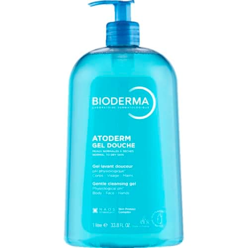 Image of Bioderma Atoderm Shower Gel - Body Wash for Normal, Dry & Sensitive Skin, Gentle Cleanser that Softens & Protects Skin, Soap Free, Subtle Fragrance - 1L