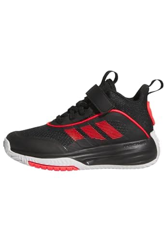 Image of adidas Unisex Kids Ownthegame 3.0 Shoes, Core Black/Lucid Red/FTWR White, 10 UK Child