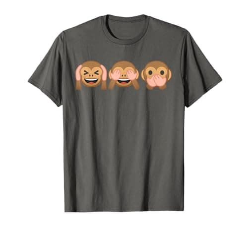 Image of See No Evil Hear No Evil Speak No Evil Monkey T-Shirt