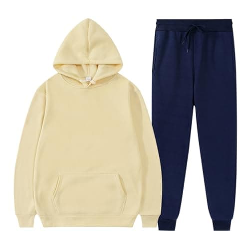 Image of Track Suits For Men Uk - Track Suit For Sportswear Men Two Piece Sportswear Suit Running Joggers Sweatpants Hoodies Suit Jogging Bottoms Sports Track Suit Gym Leisure Suit Sports Fitness Track Suits