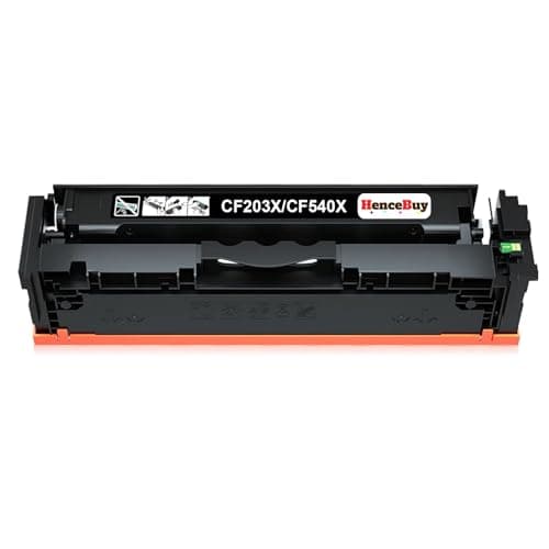 Image of HenceBuy 203X Black Toner Cartridges for HP CF540X Compatible for HP Color Laserjet Pro MFP M281fdw M281fdn M280nw M281cdw M254dw M254nw M254dn M281 M254 (Black, Single Pack)