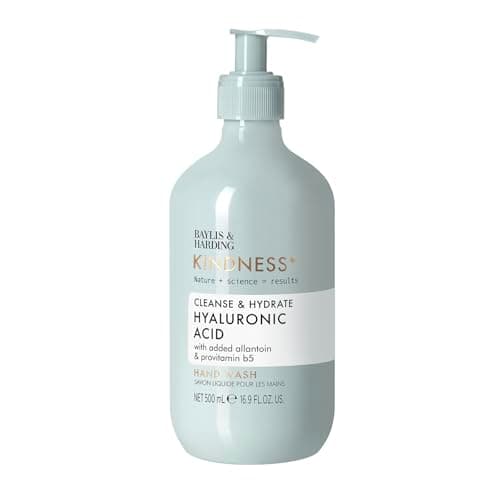 Image of Baylis & Harding Kindness + Plant Hyaluronic Acid, Pear & Orange Blossom Fragrance, 500 ml Cleanse & Hydrate Hand Wash (Pack of 1) - Vegan Friendly
