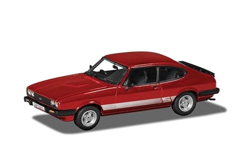Image of Corgi - Diecast Model Vehicles - VA10824 Ford Capri Mk3 2.0S, Jupiter Red, Men & Women Souvenir Gifts from UK - Small Die Cast Toy Car Models for Boys, Gift for Motor Enthusiasts