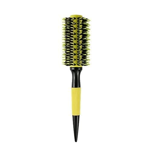 Image of SIUSYACI Boar Bristle Round Hair Brush for Blow Drying Hair Styling Round Dough Quiff Roller Curling Brush Vent Comb for Women and Men (2.4 * 25cm)
