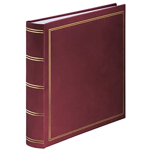 Image of Hama Jumbo Photo Album London 30 x 30 cm (Photo Book with 80 White Pages, Album for 320 Photos to Design and Stick In) Bordeaux