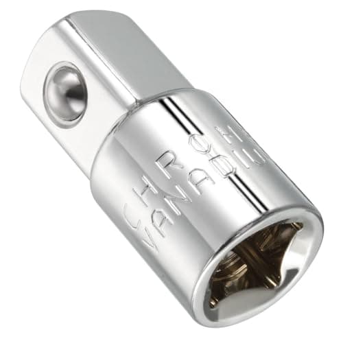 Image of TA-VIGOR 3/8 Inch (F) to 1/2 Inch (M) Socket Adapter, Cr-V Steel Socket Reducer with Ball Detent, Chrome Finish Drive Adapter for Ratchets and Wrenches