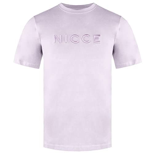 Image of Nicce Short Sleeve Light Pink Mens Cotton Mercury T-Shirt 0034 K002 0743