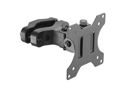 Image of AMER Universal Bracket Pole Mount with Removable 75mm and 100mm VESA Plate, Fits up to 32 inch Screens, Black, PM100