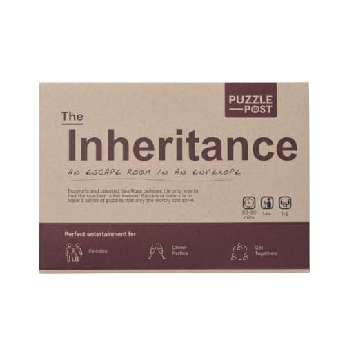 Image of Unique Escape Room In An Envelope | Great For Groups - Families & Friends | Perfect For Games Night | Escape Room In A Box | Puzzle Mystery Game - The Inheritance