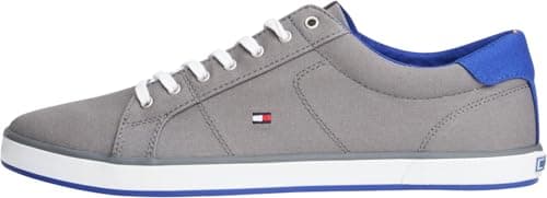 Image of Tommy Hilfiger Men’s Vulcanised Trainers, Grey (Steel Grey), 7