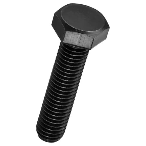 Image of Kozelo 15 Pcs Hex Head Screws Bolts - [M8-1.25x35] Carbon Steel Grade 10.9 Fully Threaded Hex Tap Metric Hexagon Head Machine Bolts Right Hand External Hex Drive, Black
