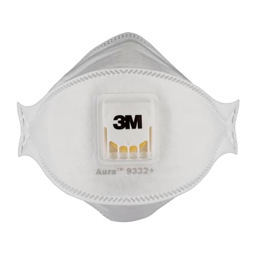 Image of 3M Aura Insulation and Hardwood Respirator 9332+, FFP3, valved, 10/PK