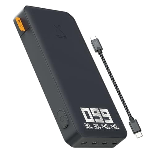 Image of Xtorm Laptop Powerbank Titan Ultra 200W, 27000mAh Power Bank, XB403, USB-C PD, LED Indicator, Compatible with Smartphone, Tablet and Laptop, XB4, Magnetic USB Cable, Durable Material, Grey