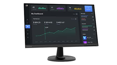 Image of Lenovo C24-40 23.8" 1920 x 1080 Full HD LED Monitor Aspect Ratio 16:9 Response time 7 ms 3 Year Warranty - 63DCKAT6UK