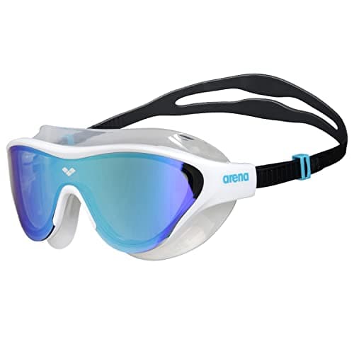 Image of ARENA Unisex's The ONE MASK Mirror Goggles, Blue-White-Black, One Size