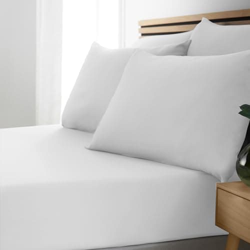 Image of Catherine Lansfield So Soft Easy Iron Double Fitted Sheet White