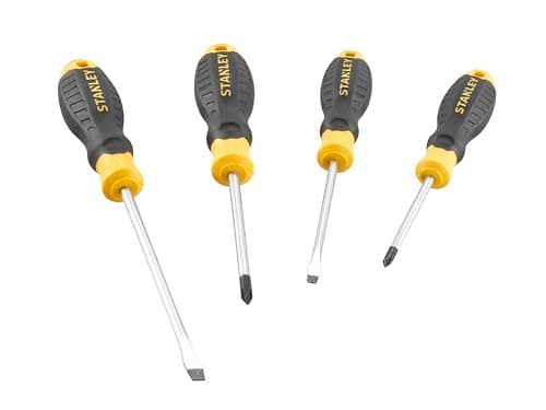 Image of Stanley Cushion Grip™ Screwdriver Set, 4 Piece, Engineered from high-Strength, Chrome Vanadium Steel to Reduce The Chance of tip Breakage
