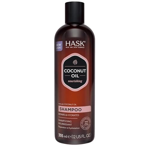 Image of HASK Nourishing Coconut Shampoo, for all hair types, colour safe, and cruelty-free - 1 355mL Bottle
