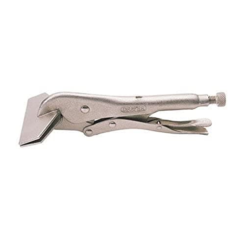 Image of Draper 14027 Self Grip Sheet Metal Clamp, 240mm, 25.1cm x 8.2cm x 6.5cm, Nickel