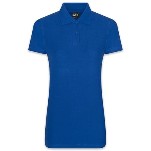 Image of Women's Professional Pique Polo Shirt, Classic Short Sleeve with Ribbed Collar and Cuffs, Breathable and Durable Fabric, Ideal for Workwear, Office, Casual, and Uniform Use (Royal Blue, Small)