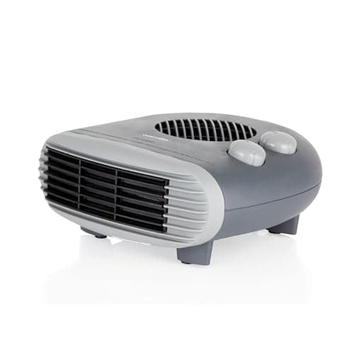 Image of Warmlite 2000W Portable Flat Fan Heater with 2 Heat Settings and Overheat Protection, Dark Titanium, WL44004DT