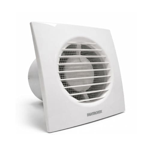 Image of Fantronix 100mm (4") Bathroom Extractor Fan with Humidity Sensor & Timer - Quiet, Energy-Efficient Ventilation for Bathrooms, Wet Rooms & Kitchens
