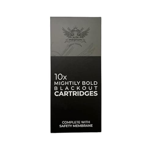 Image of Magnum Tattoo Supplies Blackout Cartridges - Disposable Tattoo Cartridge Needles for Professional Tattoo Artists - Tattoo Accessories and Supplies - All Configerations 10pcs (1235RM)