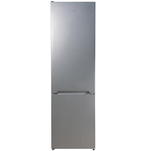 Image of Russell Hobbs Fridge Freezer Freestanding Frost Free with Reversible Door, Adjustable Thermostat & Feet, 70/30 279L, 180cm High, LED Light, 2 Year Guarantee Silver RH180FFFF551E1S